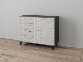 Комод «Катрин-13» (графит/мальта) в Веселовском - veselovskoe.mebel-nsk.ru | фото
