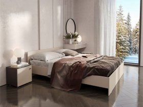 Кровать двухспальная 1,6м Гиза в Веселовском - veselovskoe.mebel-nsk.ru | фото
