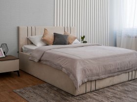 Кровать двуспальная 1,8м с подъем. мех. Леванте в Веселовском - veselovskoe.mebel-nsk.ru | фото