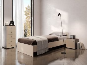 Кровать односпальная 0,9м Гиза в Веселовском - veselovskoe.mebel-nsk.ru | фото