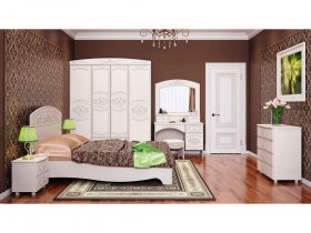 Модульная спальня Каролина в Веселовском - veselovskoe.mebel-nsk.ru | фото